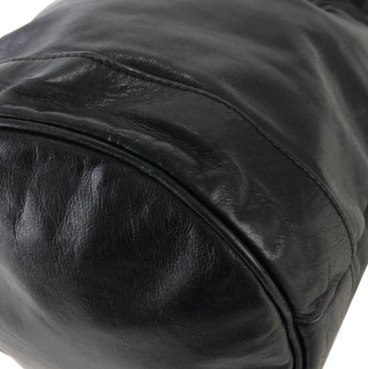 CELINE Blason Triomphe Drawstring Shoulder bag Black Vintage Old Celine jfgvrp