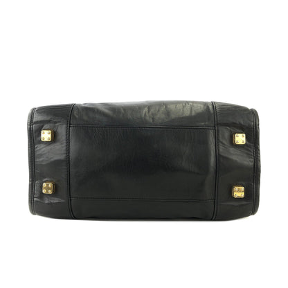 LOEWE Anagram Boston bag Handbag Black Vintage Old zy8pdh