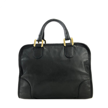 LOEWE Anagram Boston bag Handbag Black Vintage Old zy8pdh