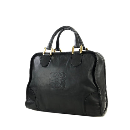LOEWE Anagram Boston bag Handbag Black Vintage Old zy8pdh