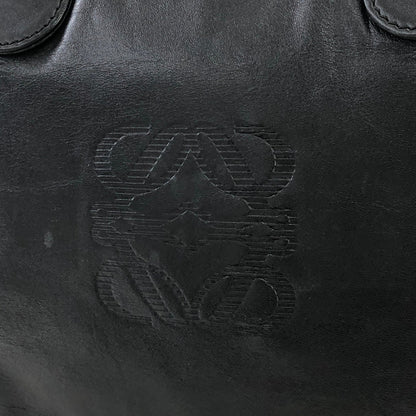 LOEWE Anagram Boston bag Handbag Black Vintage Old zy8pdh