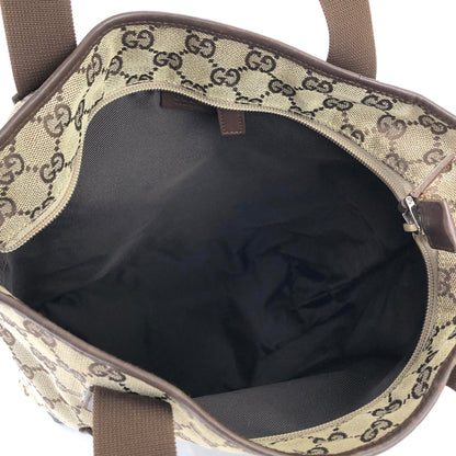 GUCCI GG canvas Tote bag Beige Vintage Old Gucci 8va84t