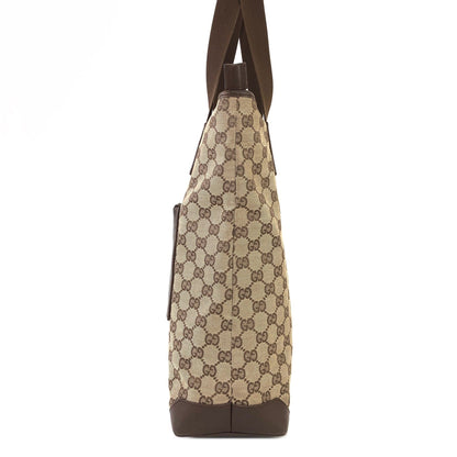 GUCCI GG canvas Tote bag Beige Vintage Old Gucci 8va84t