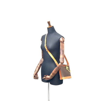 CELINE Macadam Toggle clasp chain Bucket bag Shoulderbag Brown Vintage Old CELINE nk6ve8