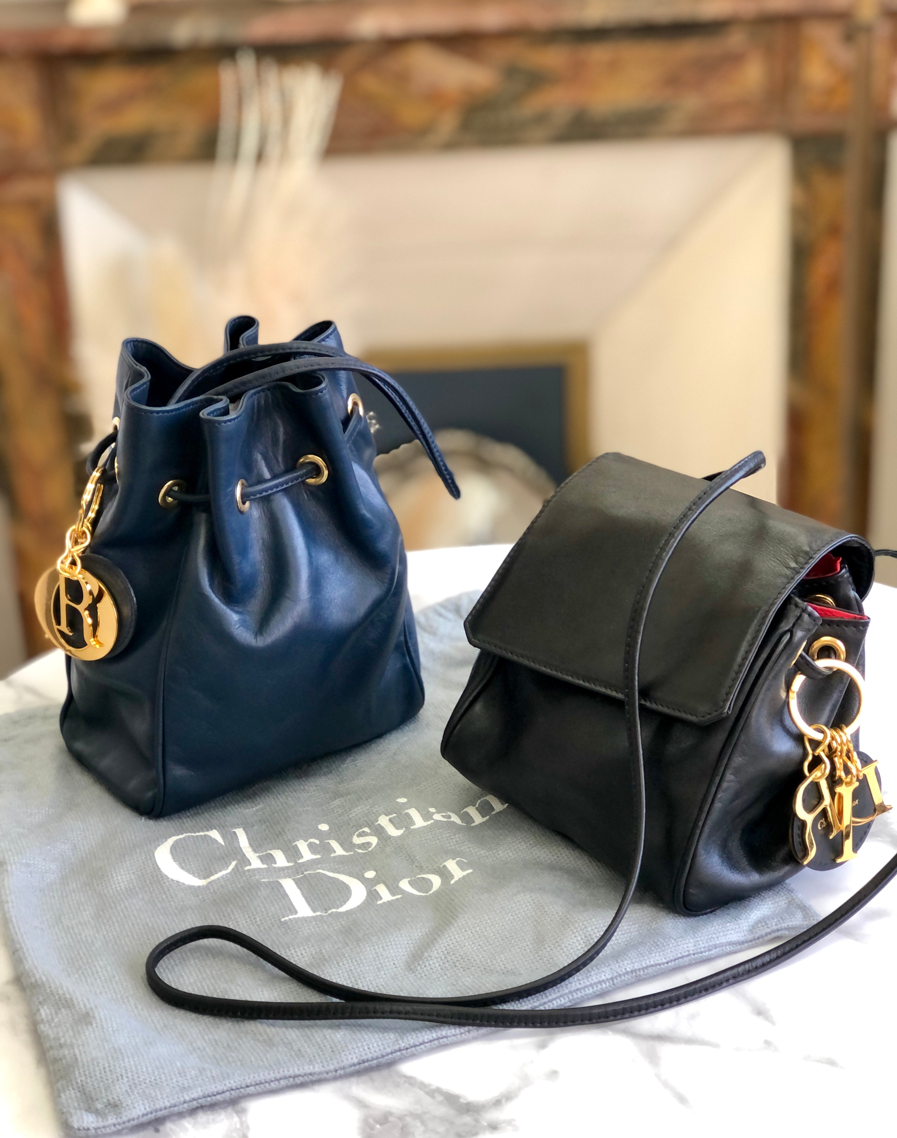 Dior drawstring bag sale