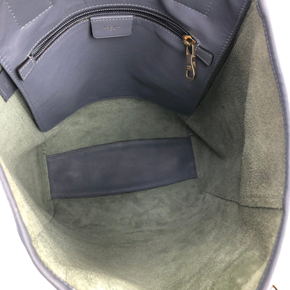 LOEWE Anagram logo Leather Totebag Blue Vintage Old 4vcds7