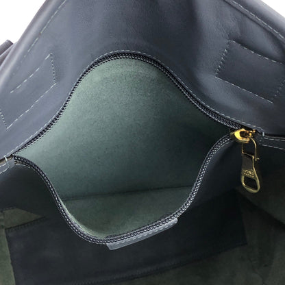 LOEWE Anagram logo Leather Totebag Blue Vintage Old 4vcds7