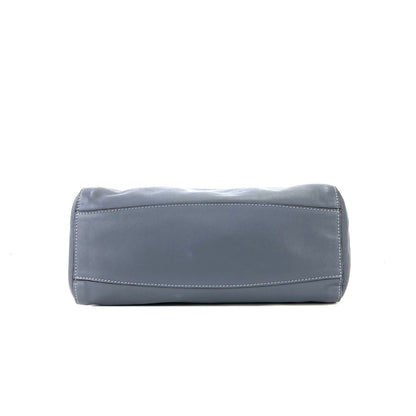 LOEWE Anagram logo Leather Totebag Blue Vintage Old 4vcds7