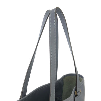 LOEWE Anagram logo Leather Totebag Blue Vintage Old 4vcds7