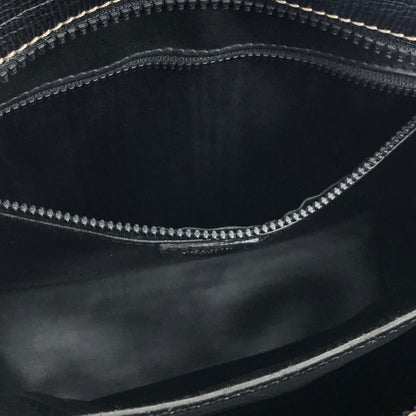 CELINE 標誌壓花皮革肩背包黑色復古舊款 celine 8ftf55