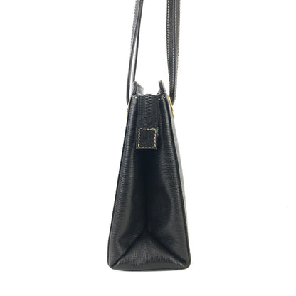 CELINE 標誌壓花皮革肩背包黑色復古舊款 celine 8ftf55