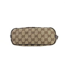 Load image into Gallery viewer, GUCCI sherry line GG canvas hobo mini bag accessory pouch handbag beige green vintage old Gucci s5hbds
