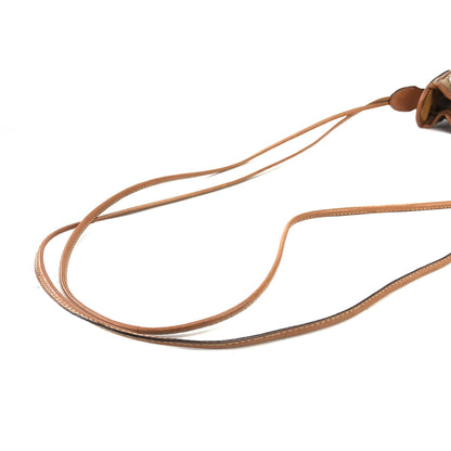 CELINE Macadam Blason Drawstring Shoulder bag Beige Vintage Old Celine cdm6z4