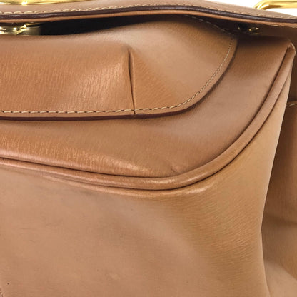 GIVENCHY  logo  Gancini Handbag Vanity bag Brown small minibag  Vintage Old yd4gsg
