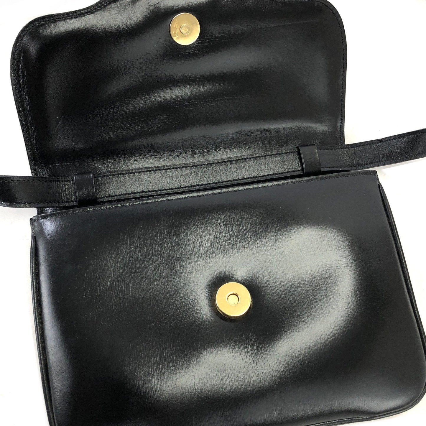 CELINE Blason Triomphe Crossbody Shoulder bag Black Old Celine vintage yzpc5e