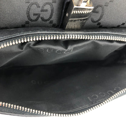 GUCCI Jackie GG pattern Nylon Backpack Black Vintage Old Gucci ayin4j