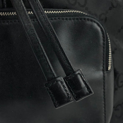 GUCCI Jackie GG pattern Nylon Backpack Black Vintage Old Gucci ayin4j
