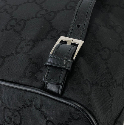 GUCCI Jackie GG pattern Nylon Backpack Black Vintage Old Gucci ayin4j