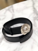 Load image into Gallery viewer, CELINE Starball Leather Belt Black Vintage Old Celine acvdwh
