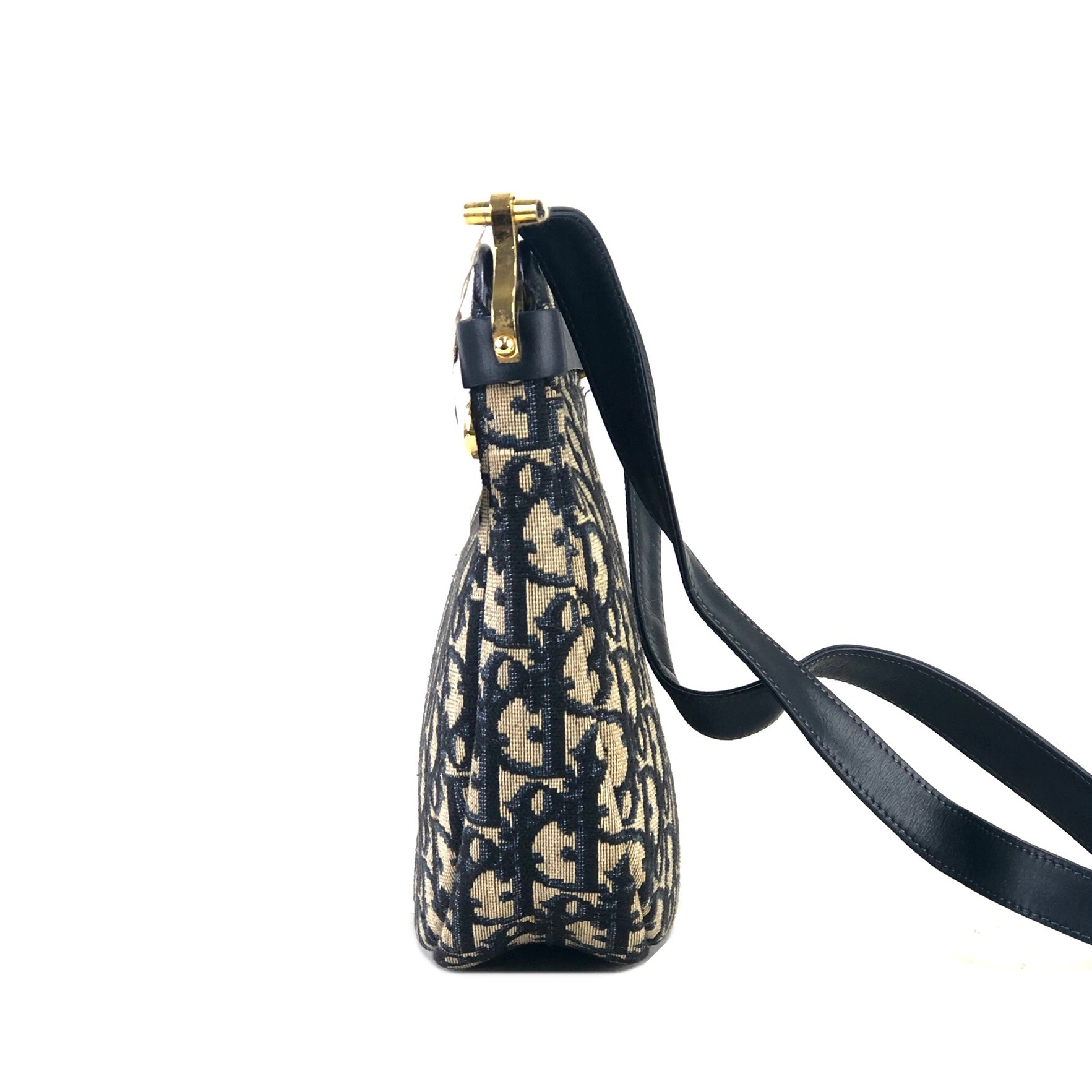 70's vintage Christian Dior wine trotter jacquard handbag with the