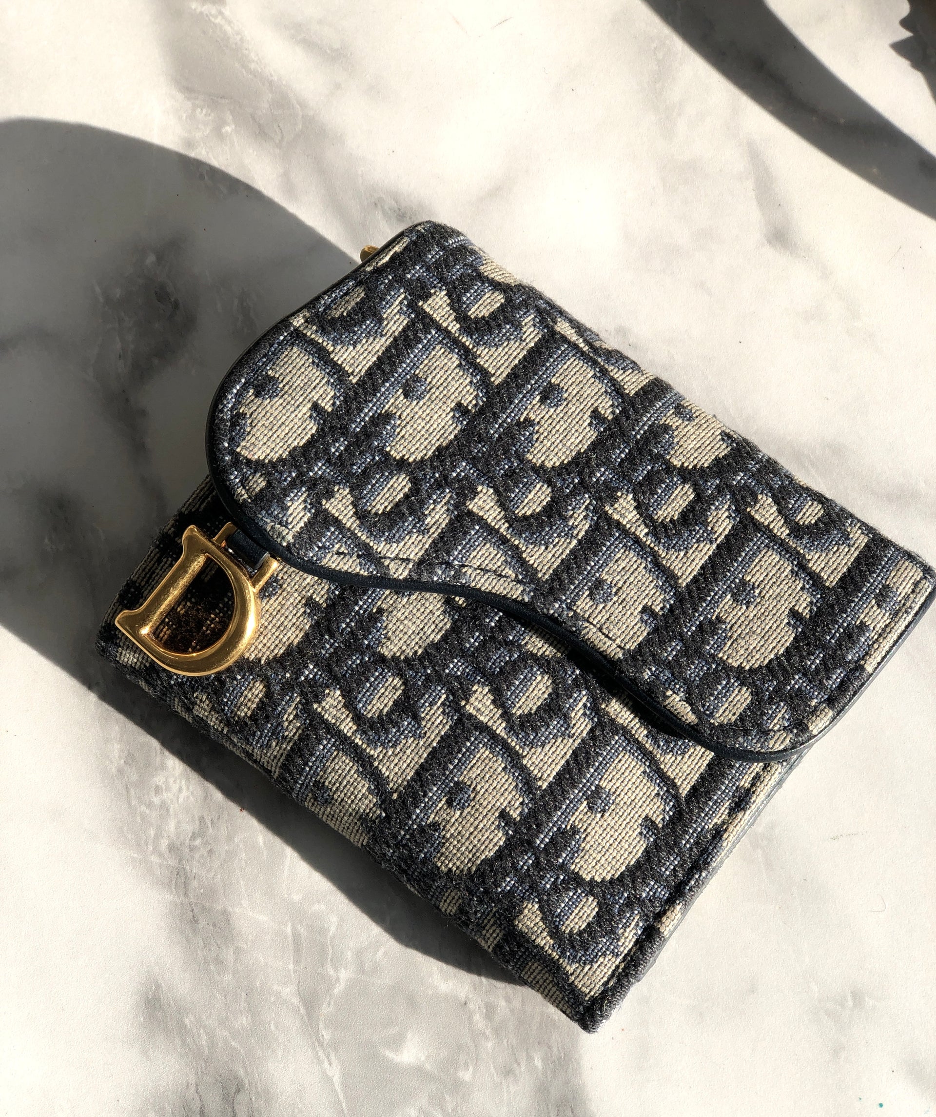 Christian Dior Trotter Oblique SADDLE wallet Compact wallet 