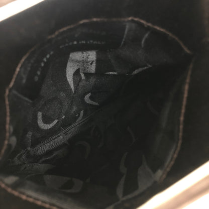 Salvatore Ferragamo 水鑽緞面手提包棕色舊款復古舊款 suc7dw
