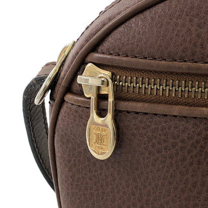 CELINE Blason Blason 肩背包棕色復古舊 CELINE 4ec5pb