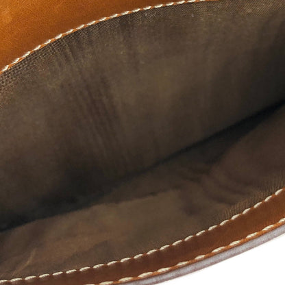 CELINE Gancini Square Shoulder bag Camel Old Celine Vintage 6tmkvk