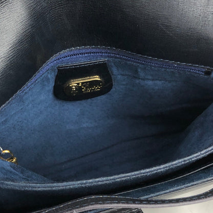 GUCCI GG logo Shoulder bag Navy Vintage Old Gucci tverfu