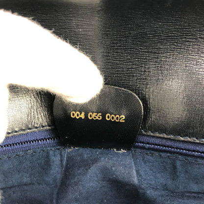 GUCCI GG logo Shoulder bag Navy Vintage Old Gucci tverfu