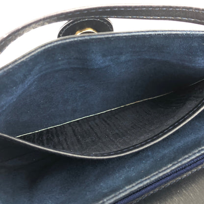 GUCCI GG logo Shoulder bag Navy Vintage Old Gucci tverfu