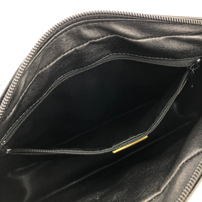 GIVENCHY 標誌絎縫皮革鏈單肩包 黑色 復古 舊款 aw5cyu