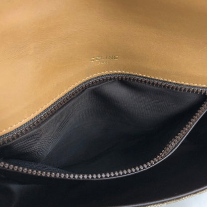 CELINE Macadam Blason Triomphe Crossbody Shoulderbag Beige Vintage Old CELINE e7ni3r