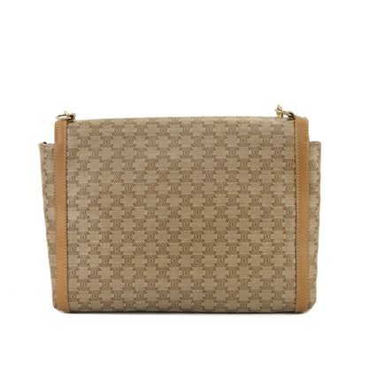 CELINE Macadam Blason Triomphe Crossbody Shoulderbag Beige Vintage Old CELINE e7ni3r