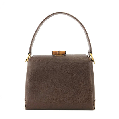 GUCCI Bamboo Turn lock Two-way Handbag Shoulder bag Brown Vintage Old GUCCI cggk5v