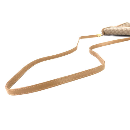 CELINE Macadam Blason Triomphe Crossbody Shoulderbag Beige Vintage Old CELINE e7ni3r