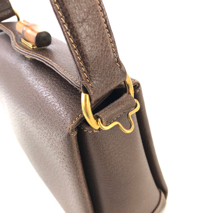 GUCCI Bamboo Turn lock Two-way Handbag Shoulder bag Brown Vintage Old GUCCI cggk5v