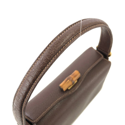 GUCCI Bamboo Turn lock Two-way Handbag Shoulder bag Brown Vintage Old GUCCI cggk5v