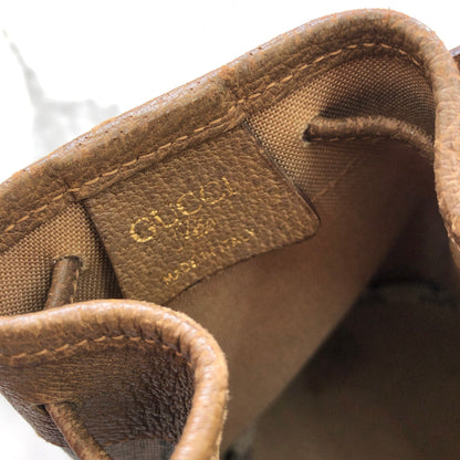 GUCCI GG plus Drawstring Small Shoulder bag Beige Old gucci Vintage vzc572