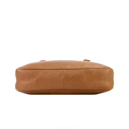 Yves Saint Laurent Logo Shoulder bag Totebag Brown Vintage Old ucwfs4