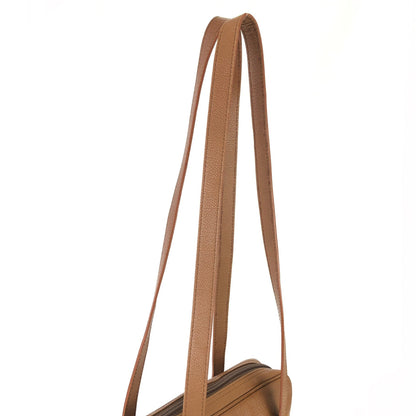 Yves Saint Laurent Logo Shoulder bag Totebag Brown Vintage Old ucwfs4