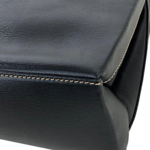 Load image into Gallery viewer, LOEWE Velazquez Logo Suede Leather Metal Handle 2way Shoulder bag Handbag Brown Black Vintage old 4h22hz
