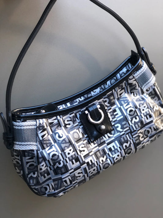 FENDI Zucchini Baguette Navy vintage bag