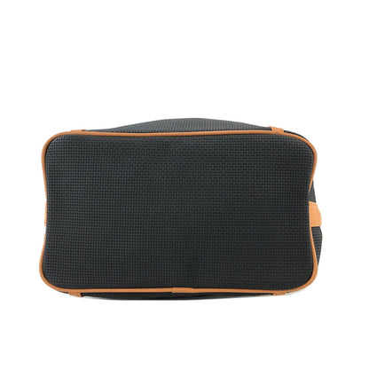 Yves Saint Laurent Triangle logo Drawstring Shoulderbag Black Vintage Old YSL xsyy46