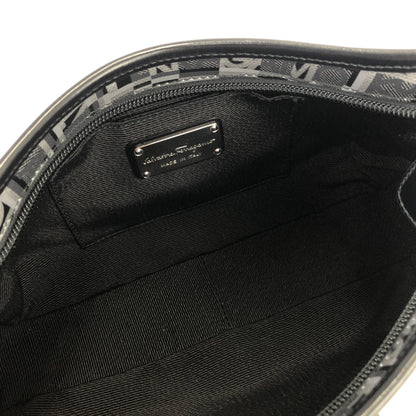 Salvatore Ferragamo 標誌圖案手提包 Hobobag 黑色復古舊 r8hxan