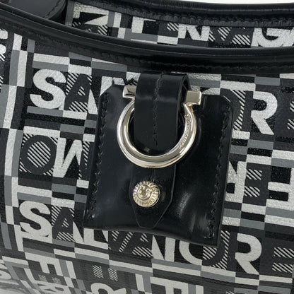 Salvatore Ferragamo 標誌圖案手提包 Hobobag 黑色復古舊 r8hxan