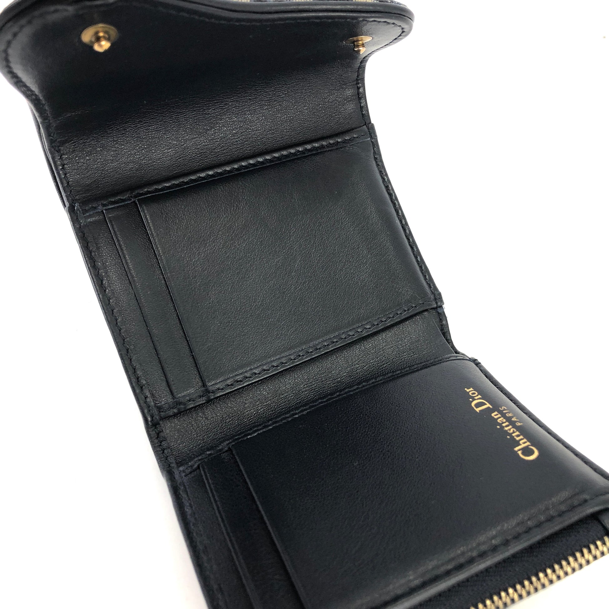 Dior Homme Oblique Jacquard Compact Wallet – Cettire