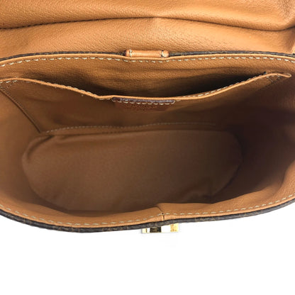 CELINE Macadam Triomphe Blason Small Handbag Vanitybag Shoulderbag Brown Vintage Old celine z4zu2n
