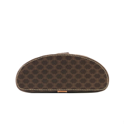 CELINE Macadam Triomphe Blason Small Handbag Vanitybag Shoulderbag Brown Vintage Old celine z4zu2n