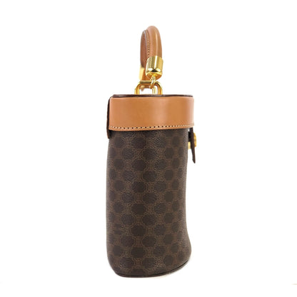 CELINE Macadam Triomphe Blason Small Handbag Vanitybag Shoulderbag Brown Vintage Old celine z4zu2n